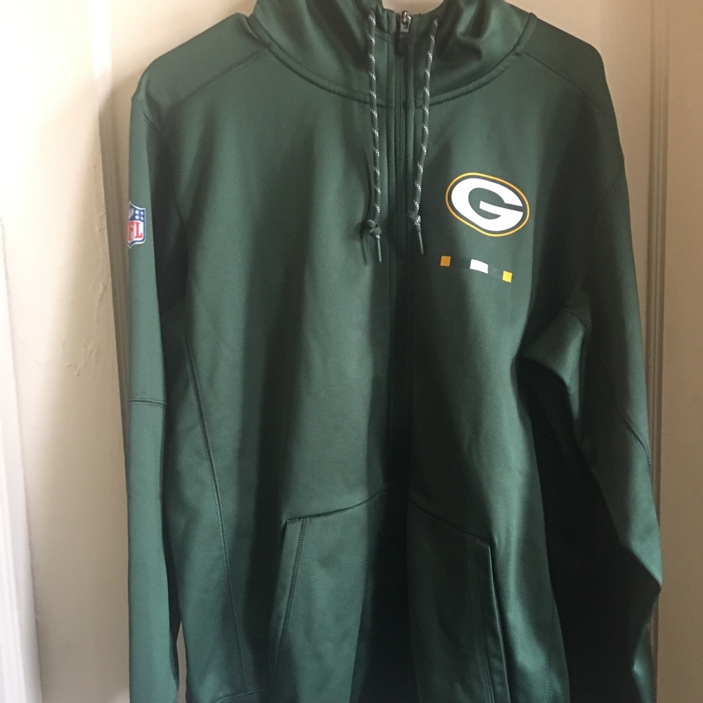 Nike Green Bay packers nfl zip up jacket with hood